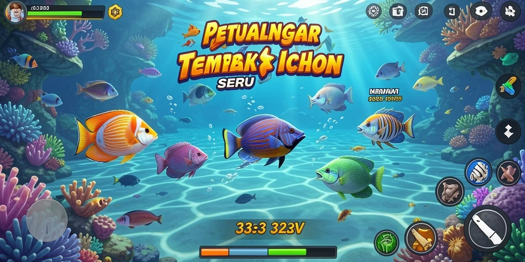 Tampilan menarik dari gameplay Tembak Ikan 333V.