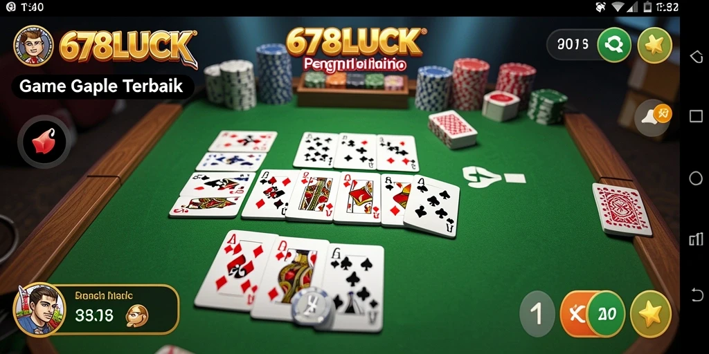 Screenshot gameplay Gaple di 678LUCK menunjukkan suasana permainan yang seru.