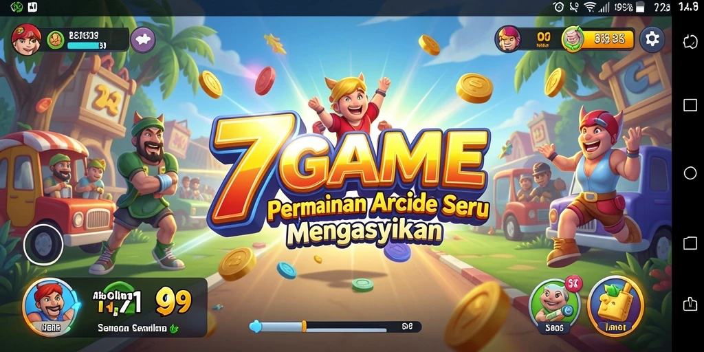 Tampilan gameplay seru dari 7GAME yang penuh tantangan.