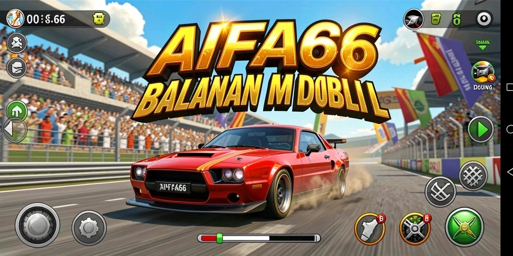 Gameplay mendebarkan dalam balapan mobil AIFA66.