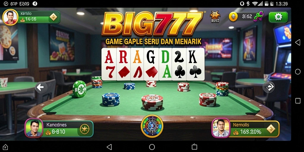 Gameplay seru dan menantang di BIG77.