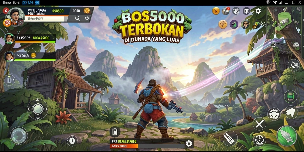 Gameplay seru di dunia terbuka BOS5000 yang menakjubkan.