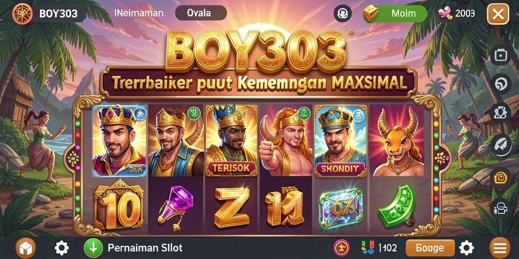 Tampilan gameplay Slot yang mendebarkan dari BOY303, penuh warna dan aksi.
