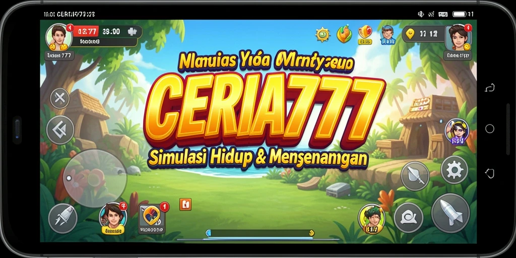 Screenshot menunjukkan gameplay menarik dan interaktif dari CERIA777.