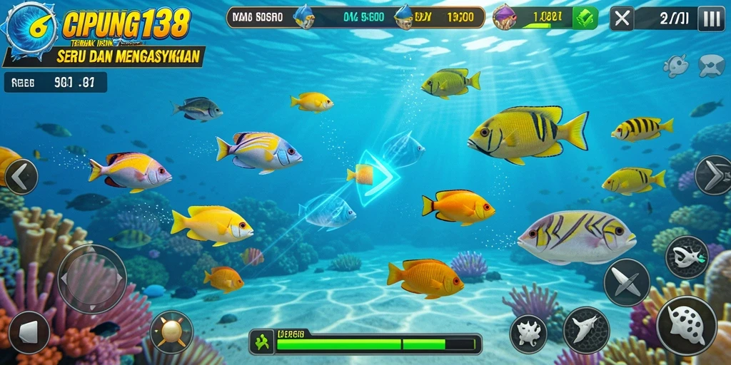Screenshot gameplay menampilkan aksi seru Tembak Ikan di CIPUNG138.