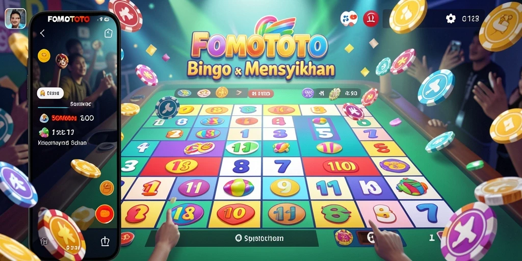 Tampilan menawan gameplay Bingo FOMOTOTO dengan serunya permainan.
