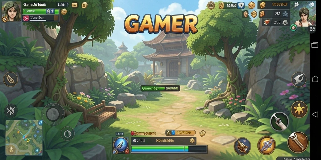 Screenshot utama GAMERP menampilkan gameplay seru dan interaktif.