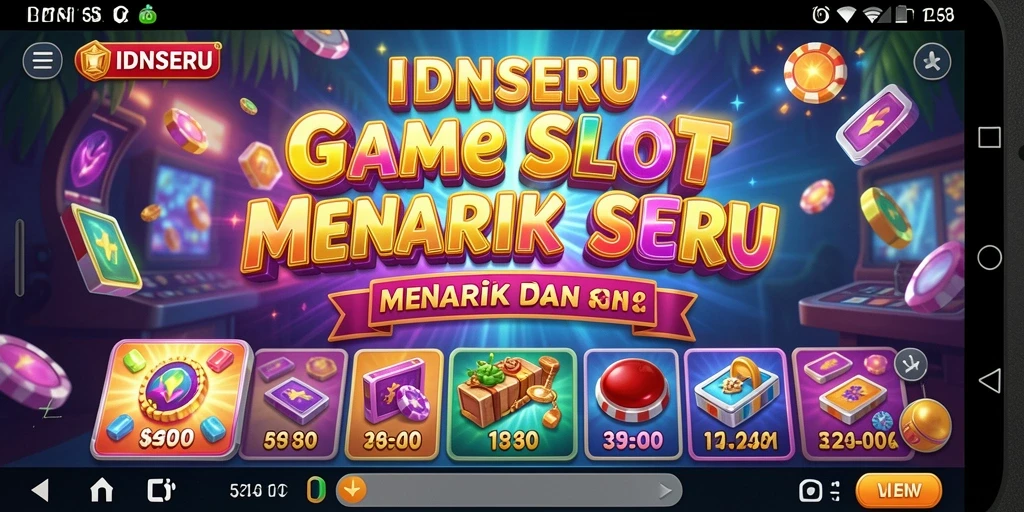 Tampilan gameplay Slot yang seru dan mengasyikkan di IDNSERU.