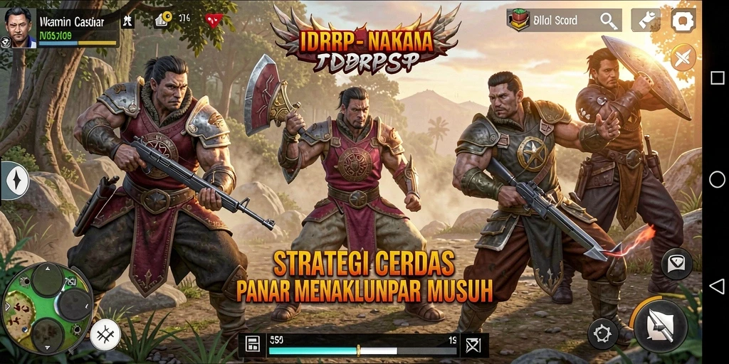 Screenshot gameplay IDRRP yang menunjukkan strategi dan taktik yang digunakan.