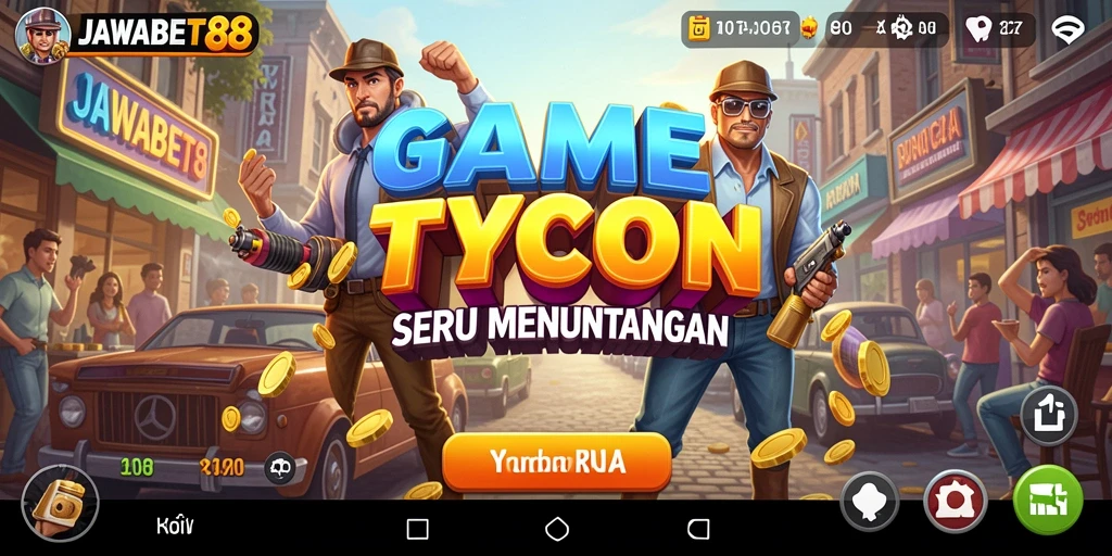 Screenshot gameplay JAWABET88 menampilkan simulasi Tycoon yang seru.