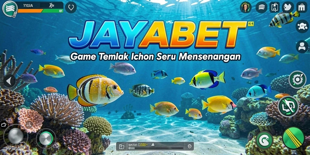 Screenshot gameplay JAYABET menampilkan aksi seru menembak ikan.