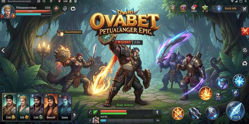 Tampilan gameplay OVABET yang menegangkan dalam dunia RPG.