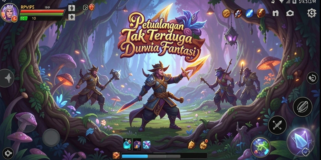 Tangkapan layar utama RPVIP5 yang menampilkan aksi petualangan mendebarkan.