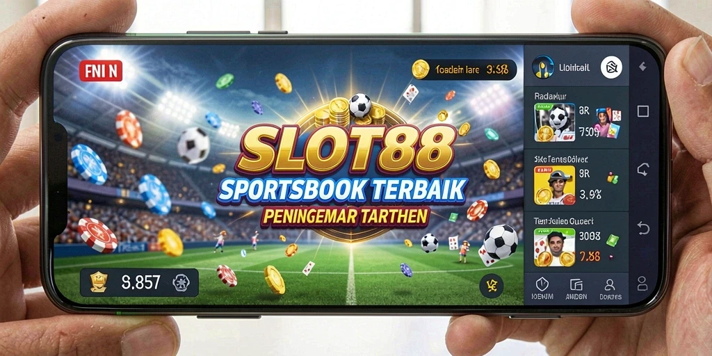 Tampilan utama aplikasi SLOT88 dengan berbagai pilihan taruhan olahraga.