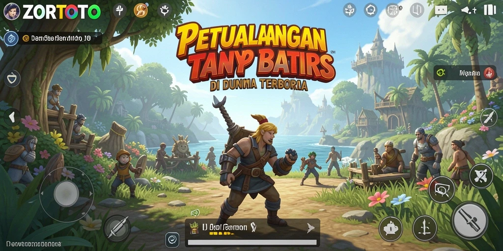 Gameplay ZORTOTO yang menampilkan petualangan di dunia terbuka.